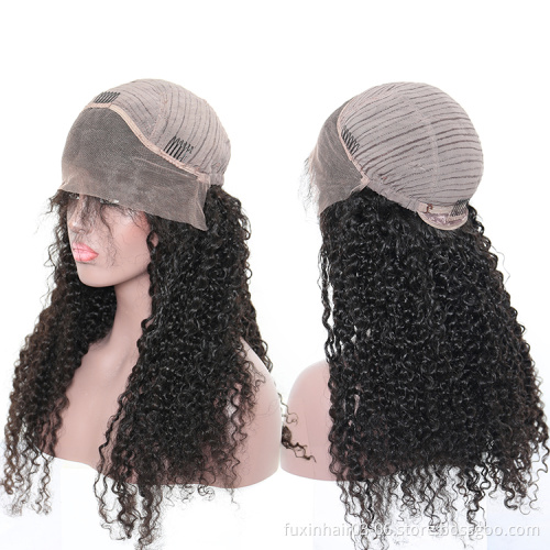 Queena hot sale 360 lace frontal wigs for black women, 100% hair human wig kinky curly